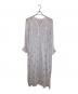 ne quittez pas（ヌキテパ）の古着「Cotton Voile Foil Flower Print Sleeve Dress」｜ピンク