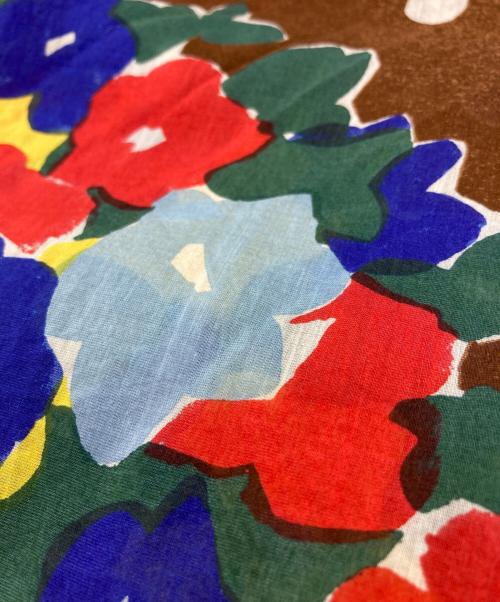 45R（フォーティファイブ・アール）45R (フォーティファイブ・アール) 花柄大判スカーフ ブラウン サイズ:-の古着・服飾アイテム