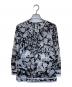 LEONARD FASHION（レオナールファッション）の古着「花柄ブラウス」｜ホワイト×ブラック