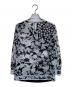 LEONARD FASHION (レオナールファッション) 花柄ブラウス ホワイト×ブラック サイズ:M：6000円
