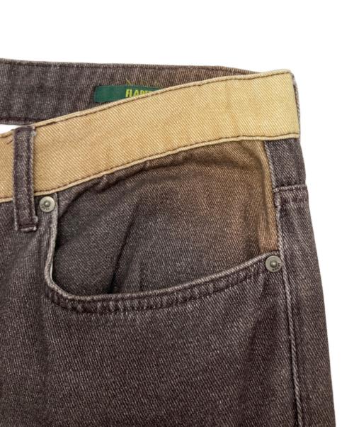 Jaded London（ジェイデッドロンドン）Jaded London (ジェイデッドロンドン) グラデーションデニムパンツ ブラウン×グリーン サイズ:SIZE W32の古着・服飾アイテム