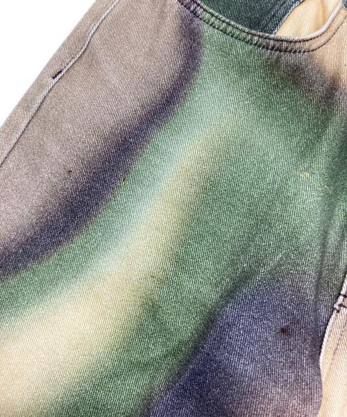Jaded London（ジェイデッドロンドン）Jaded London (ジェイデッドロンドン) グラデーションデニムパンツ ブラウン×グリーン サイズ:SIZE W32の古着・服飾アイテム