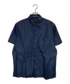 FULLCOUNTフルカウント）の古着「DENIM OPEN COLLAR S/S SHIRT」｜インディゴ