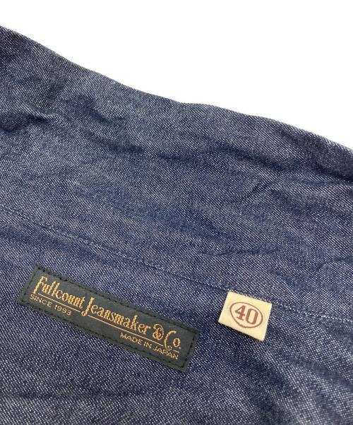 FULLCOUNT（フルカウント）FULLCOUNT (フルカウント) DENIM OPEN COLLAR S/S SHIRT インディゴ サイズ:40の古着・服飾アイテム