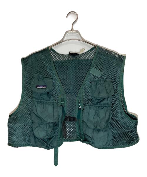 Patagonia（パタゴニア）Patagonia (パタゴニア) 90'sメッシュフィッシングベスト グリーン サイズ:XXLの古着・服飾アイテム