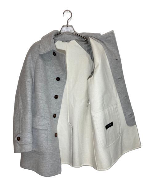 RING JACKET（リングジャケット）RING JACKET (リングジャケット) DOUBLE FACE RAGLAN CAR COAT グレー サイズ:SIZE 2の古着・服飾アイテム