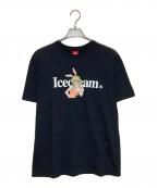 ICE CREAMアイスクリーム）の古着「RUNNING DOG GLASSES S/S TEE」｜ブラック