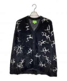HUF（ハフ）の古着「CRACKED CARDIGAN」｜ブラック