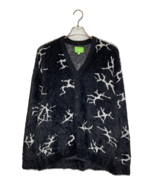 HUF（ハフ）HUF (ハフ) CRACKED CARDIGAN ブラック サイズ:Lの古着・服飾アイテム