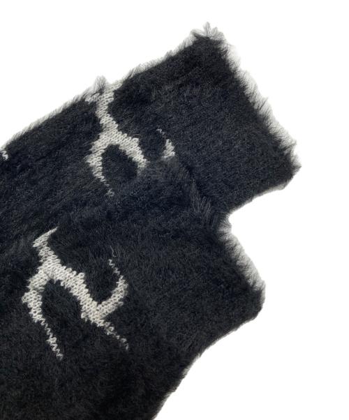 HUF（ハフ）HUF (ハフ) CRACKED CARDIGAN ブラック サイズ:Lの古着・服飾アイテム