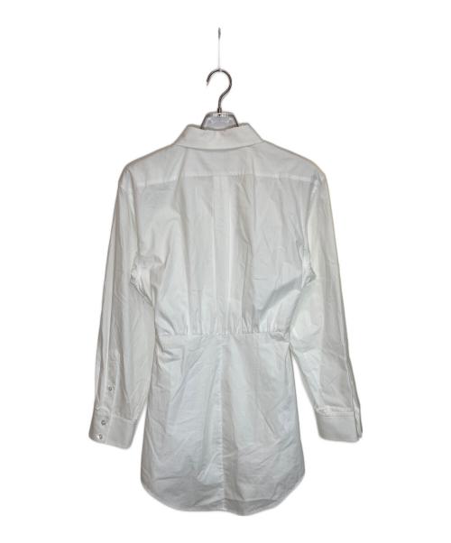 ALEXANDER WANG（アレキサンダー・ワン）ALEXANDER WANG (アレキサンダー・ワン) ねじれシャツワンピース ホワイト サイズ:SIZE 0の古着・服飾アイテム