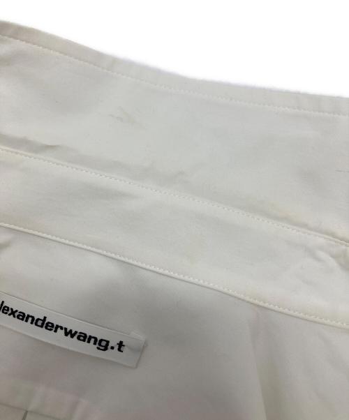 ALEXANDER WANG（アレキサンダー・ワン）ALEXANDER WANG (アレキサンダー・ワン) ねじれシャツワンピース ホワイト サイズ:SIZE 0の古着・服飾アイテム