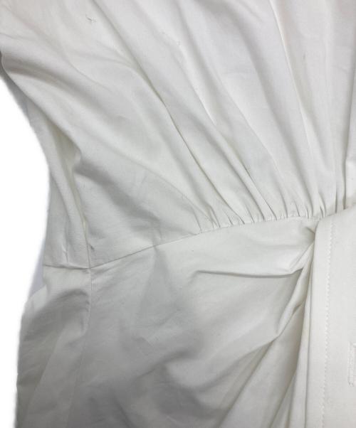 ALEXANDER WANG（アレキサンダー・ワン）ALEXANDER WANG (アレキサンダー・ワン) ねじれシャツワンピース ホワイト サイズ:SIZE 0の古着・服飾アイテム