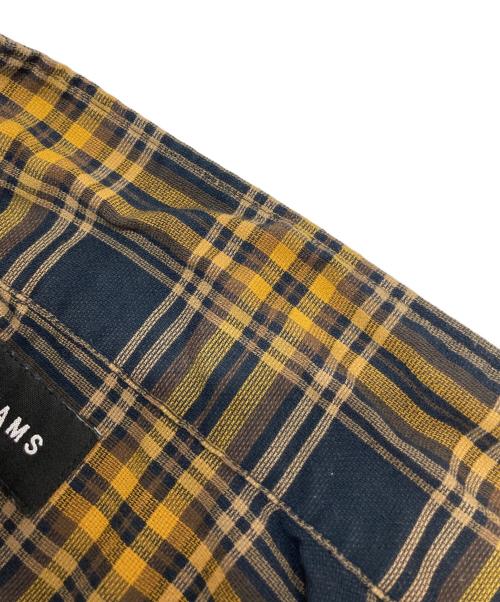 BEAMS（ビームス）BEAMS (ビームス) CHECK CUBA SHIRT ネイビー×イエロー サイズ:Sの古着・服飾アイテム