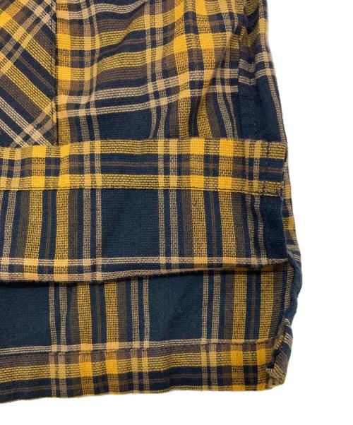 BEAMS（ビームス）BEAMS (ビームス) CHECK CUBA SHIRT ネイビー×イエロー サイズ:Sの古着・服飾アイテム