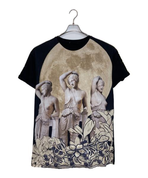 Desigual（デシグアル）Desigual (デシグアル) ギリシアTシャツワンピース ブラック サイズ:Lの古着・服飾アイテム
