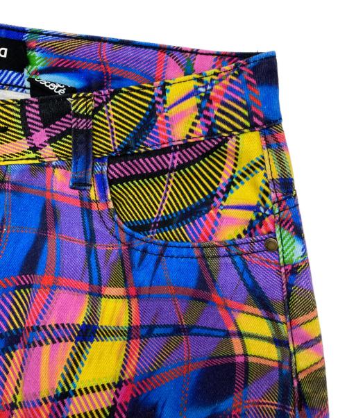 Desigual（デシグアル）Desigual (デシグアル) María Escoté (マリアエスコテ) 変形チェック柄パンツ マルチカラー サイズ:Lの古着・服飾アイテム