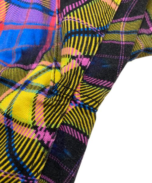 Desigual（デシグアル）Desigual (デシグアル) María Escoté (マリアエスコテ) 変形チェック柄パンツ マルチカラー サイズ:Lの古着・服飾アイテム