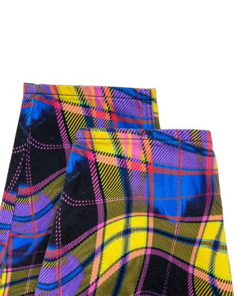 Desigual（デシグアル）Desigual (デシグアル) María Escoté (マリアエスコテ) 変形チェック柄パンツ マルチカラー サイズ:Lの古着・服飾アイテム