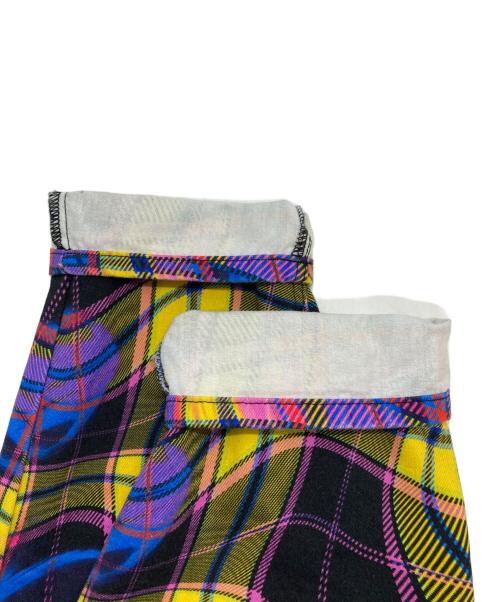 Desigual（デシグアル）Desigual (デシグアル) María Escoté (マリアエスコテ) 変形チェック柄パンツ マルチカラー サイズ:Lの古着・服飾アイテム