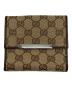 GUCCI（グッチ）の古着「GGキャンバスWホック財布」｜ベージュ