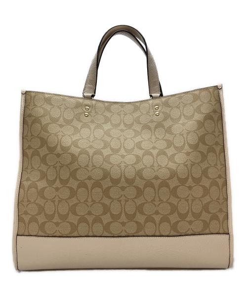 COACH（コーチ）COACH (コーチ) デンプシートート40 シグネチャーキャンバスウィズコーチパッチ ベージュ サイズ:-の古着・服飾アイテム