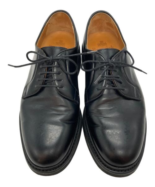 berwick（バーウィック）berwick (バーウィック) プレーントゥ コーティングレザーシューズ ブラック サイズ:SIZE 5 1/2の古着・服飾アイテム