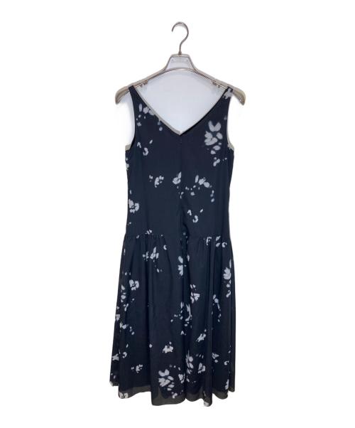 theory（セオリー）theory (セオリー) 花柄ボリュームワンピース ブラック サイズ:SIZE 2の古着・服飾アイテム