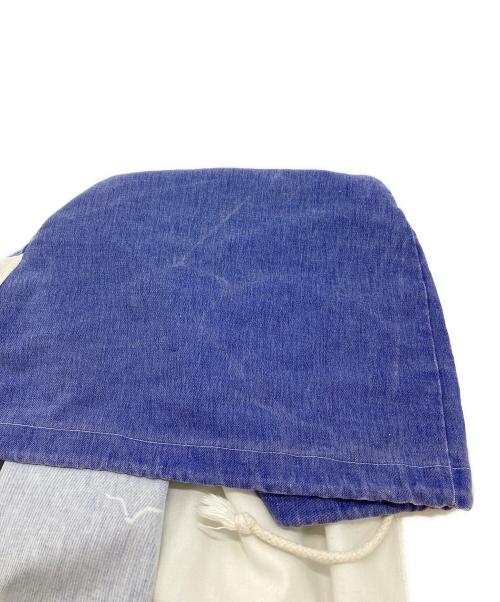 MICHIGAN RAG Co.（ミシガンラグ）MICHIGAN RAG CO. (ミシガンラグ) フーデッドジャケット ホワイト×ブルー サイズ:Lの古着・服飾アイテム