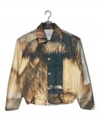AFTER PRAYアフタープレイ）の古着「FULL PRINTED JACKET CABIN」｜ベージュ