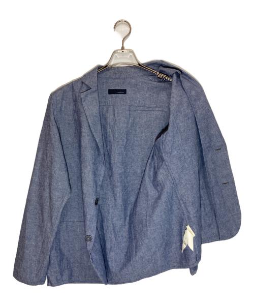 LARDINI（ラルディーニ）LARDINI (ラルディーニ) コットン2Bテーラードジャケット ブルー サイズ:Sの古着・服飾アイテム