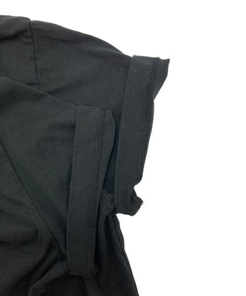 MM6 Maison Margiela（エムエムシックスメゾンマルジェラ）MM6 Maison Margiela (エムエムシックスメゾンマルジェラ) ワンポイントVネック半袖Tシャツ ブラック サイズ:Lの古着・服飾アイテム