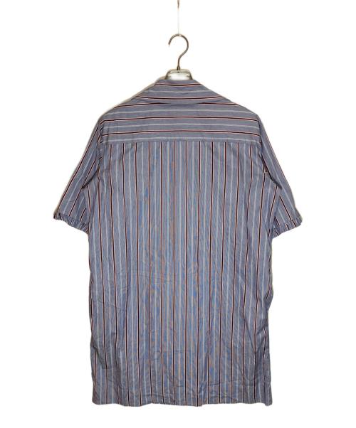 Vivienne Westwood RED LABEL（ヴィヴィアンウエストウッドレッドレーベル）Vivienne Westwood RED LABEL (ヴィヴィアンウエストウッドレッドレーベル) ラブフリルストライプシャツワンピース ブルー サイズ:SIZE 00の古着・服飾アイテム