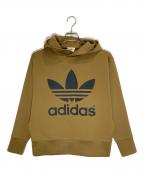 adidas×HYKEアディダス×ハイク）の古着「ロゴプリントパーカー」｜ブラウン