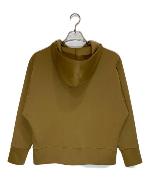 adidas（アディダス）adidas (アディダス) HYKE (ハイク) ロゴプリントパーカー ブラウン サイズ:XSの古着・服飾アイテム
