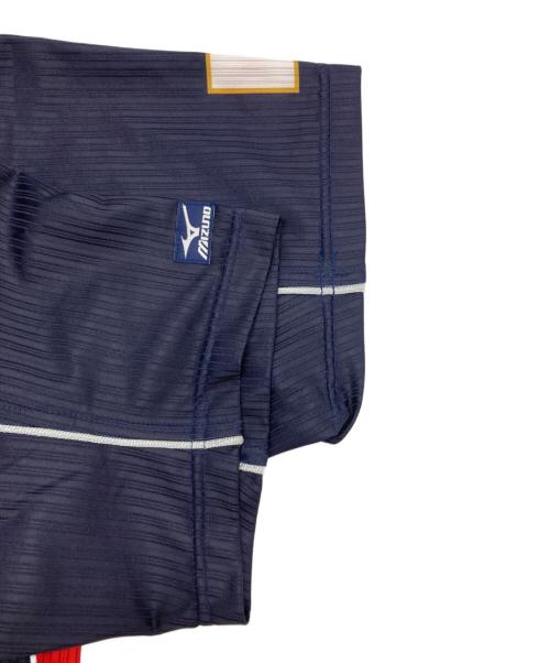 MIZUNO（ミズノ）MIZUNO (ミズノ) ベースボールシャツ ネイビー×レッド サイズ:Lの古着・服飾アイテム