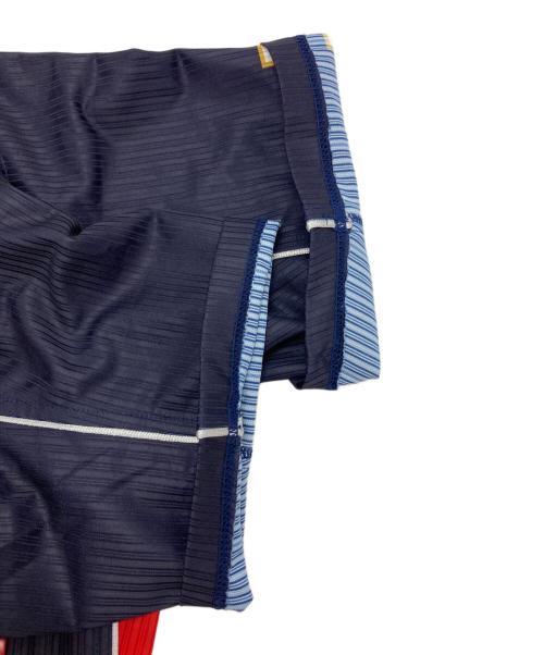 MIZUNO（ミズノ）MIZUNO (ミズノ) ベースボールシャツ ネイビー×レッド サイズ:Lの古着・服飾アイテム