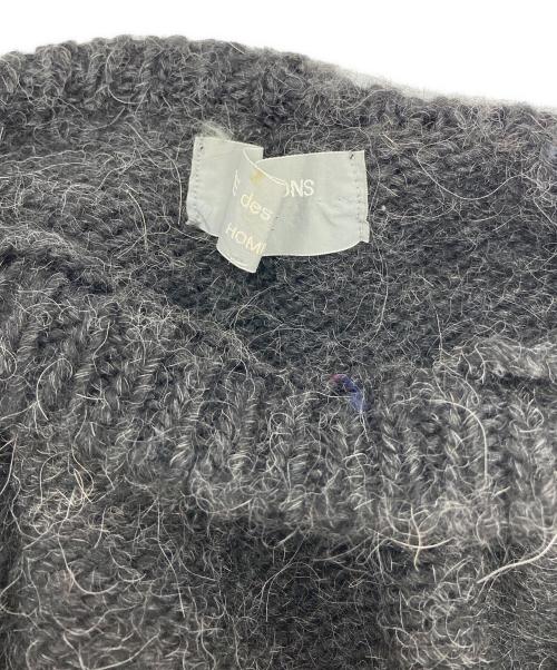COMME des GARCONS HOMME（コムデギャルソン オム）COMME des GARCONS HOMME (コムデギャルソン オム) ウールラマニット グレー サイズ:-の古着・服飾アイテム