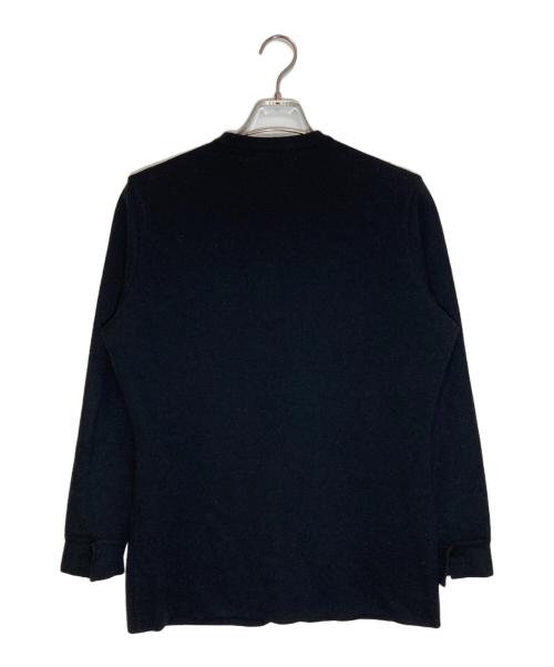 HERMES（エルメス）HERMES (エルメス) クルーネックカーディガン ブラック サイズ:Ⅿの古着・服飾アイテム