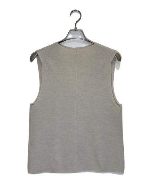 GALERIE VIE（ギャルリーヴィー）GALERIE VIE (ギャルリーヴィー) ウーステッドミラノ Vネックベスト ベージュ サイズ:SIZE Freeの古着・服飾アイテム
