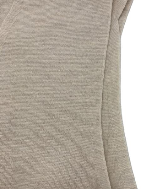 GALERIE VIE（ギャルリーヴィー）GALERIE VIE (ギャルリーヴィー) ウーステッドミラノ Vネックベスト ベージュ サイズ:SIZE Freeの古着・服飾アイテム