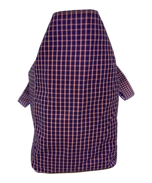 HAAG（ハーグ）haag (ハーグ) グレープチェックロゴトートバッグ パープル サイズ:-の古着・服飾アイテム