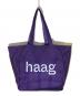 haag（ハーグ）の古着「グレープチェックロゴトートバッグ」｜パープル
