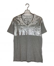 MM6 Maison Margiela（エムエムシックスメゾンマルジェラ）の古着「エイズTシャツ」｜グレー