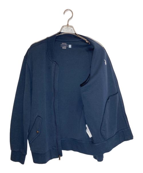 POLO RALPH LAUREN（ポロ・ラルフローレン）POLO RALPH LAUREN (ポロ・ラルフローレン) ダブルニットボンバージャケット ネイビー サイズ:Lの古着・服飾アイテム