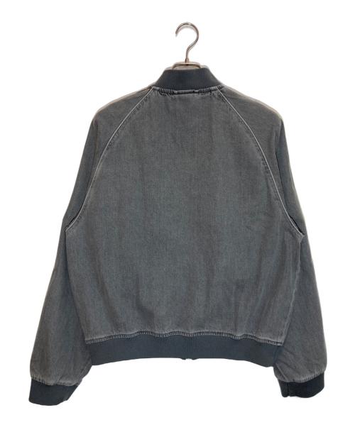adidas（アディダス）adidas (アディダス) LOOSE SST DENIM BLACK WASH JACKET グレー サイズ:Sの古着・服飾アイテム