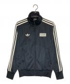 adidas×oasisアディダス×オアシス）の古着「ツアーファイヤーバードトラックトップ」｜ブラック