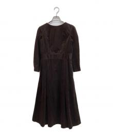 foufou（フーフー）の古着「corduroy crew neck one piece」｜ブラウン