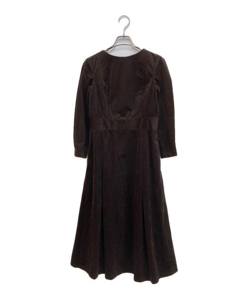 foufou（フーフー）foufou (フーフー) corduroy crew neck one piece ブラウンの古着・服飾アイテム