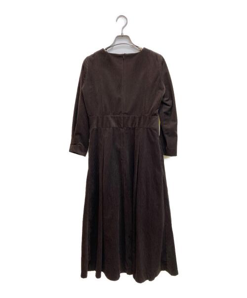 foufou（フーフー）foufou (フーフー) corduroy crew neck one piece ブラウンの古着・服飾アイテム